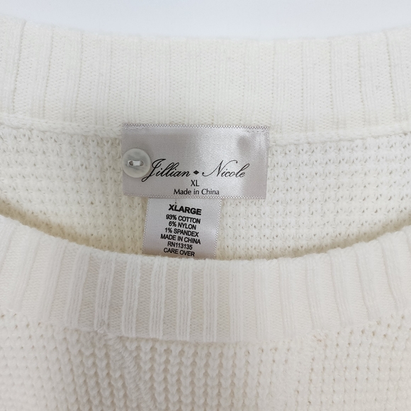 Jillian + Nicole Sweater Cream XL - Picture 5 of 10